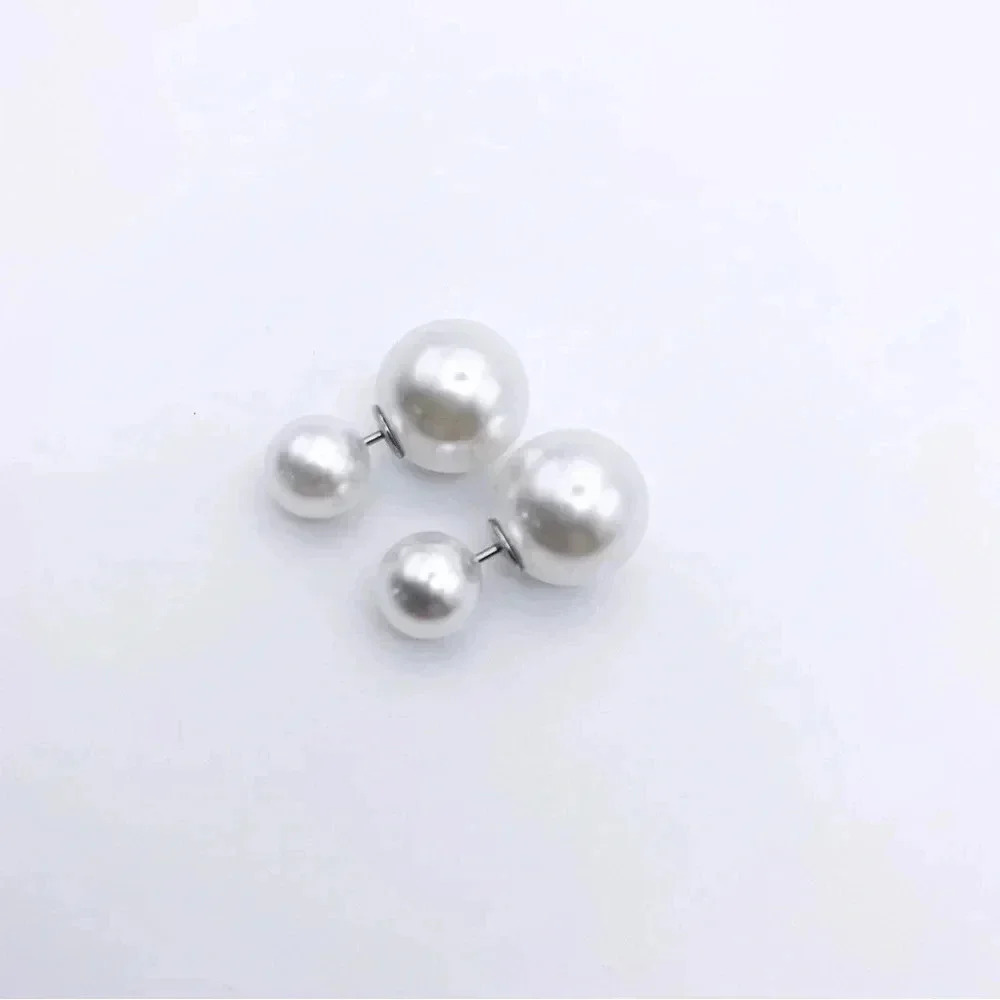 STAINLESS Steel Pearl stud earring | Classic Jewelry